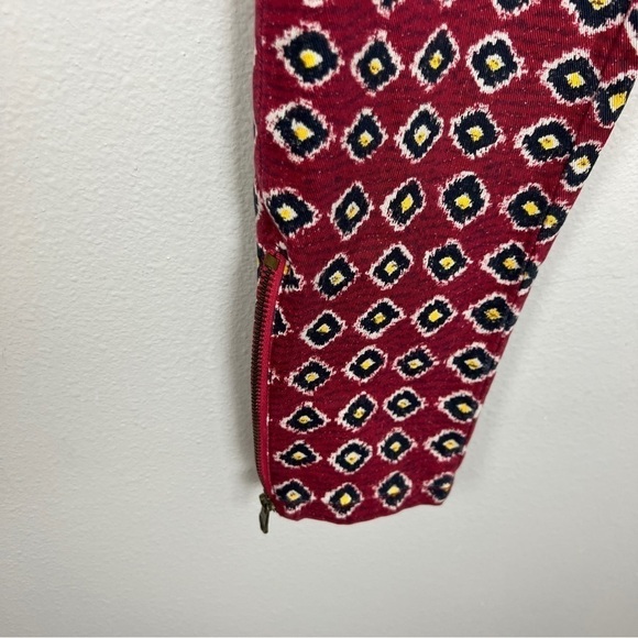 Pam & Gela Johnny Was Ikat Print Twill Ankle Zip Pants - Picture 4 of 6